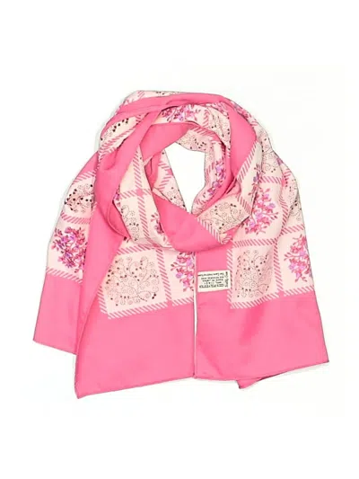 Pre-owned Assorted Brands Scarf In Pink