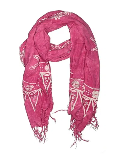 Pre-owned Assorted Brands Scarf In Pink