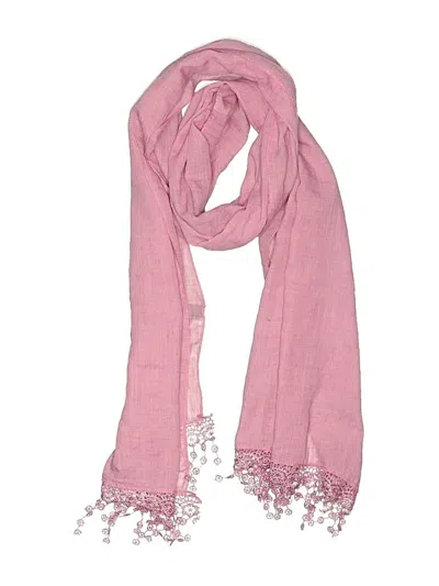 Pre-owned Assorted Brands Scarf In Pink