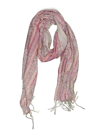 Pre-owned Assorted Brands Scarf In Pink