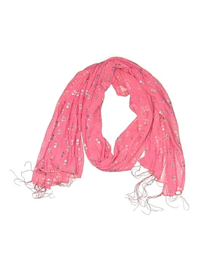Pre-owned Assorted Brands Scarf In Pink