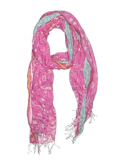 Pre-owned Assorted Brands Scarf In Pink