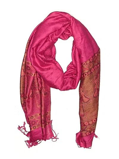 Pre-owned Assorted Brands Scarf In Pink