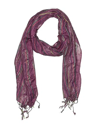 Pre-owned Assorted Brands Scarf In Purple