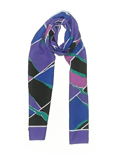 Pre-owned Assorted Brands Scarf In Purple