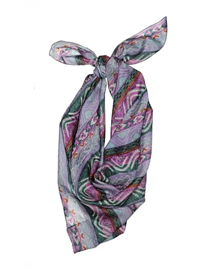 Pre-owned Assorted Brands Scarf In Purple