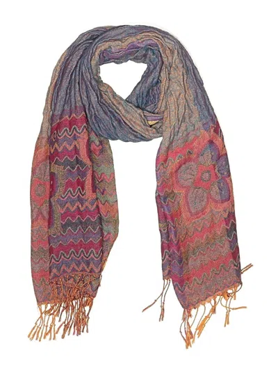 Pre-owned Assorted Brands Scarf In Purple