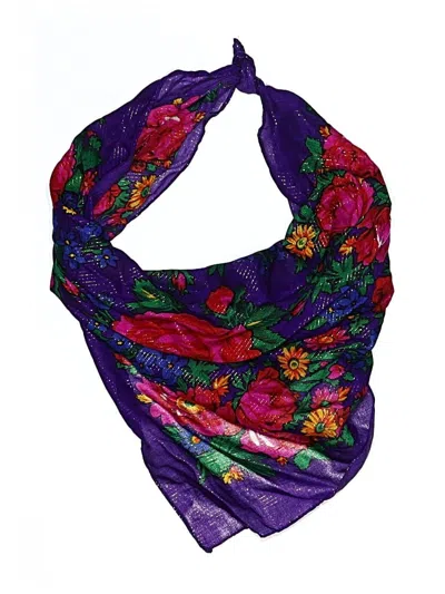 Pre-owned Assorted Brands Scarf In Purple