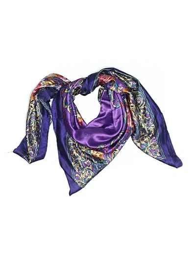 Pre-owned Assorted Brands Scarf In Purple
