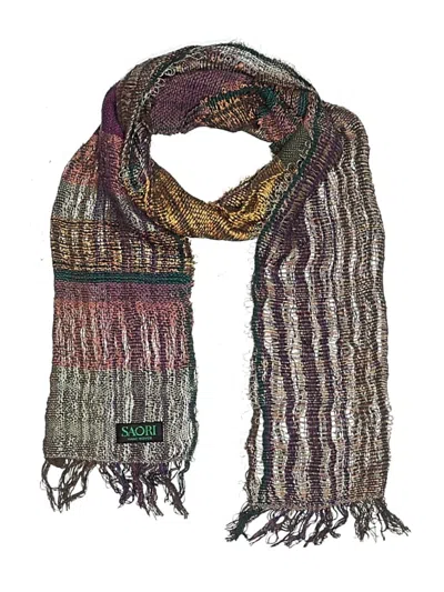 Pre-owned Assorted Brands Scarf In Purple