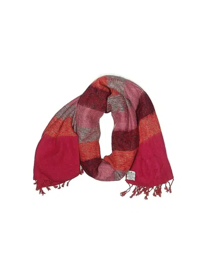 Pre-owned Assorted Brands Scarf In Red