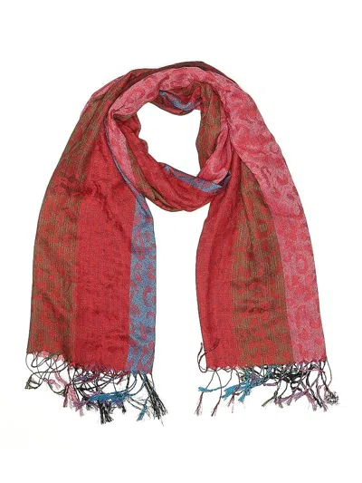 Pre-owned Assorted Brands Scarf In Red