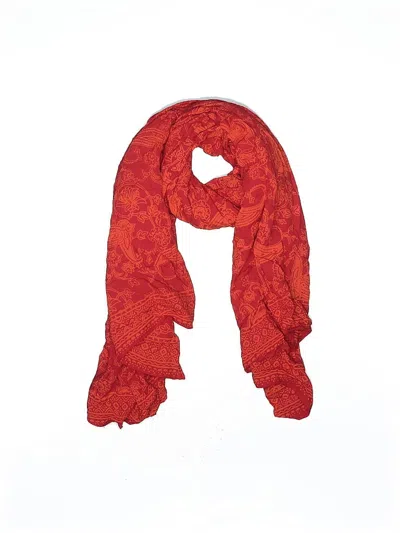 Pre-owned Assorted Brands Scarf In Red