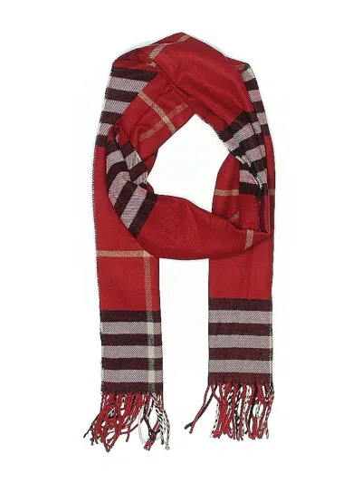 Pre-owned Assorted Brands Scarf In Red