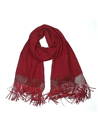Pre-owned Assorted Brands Scarf In Red