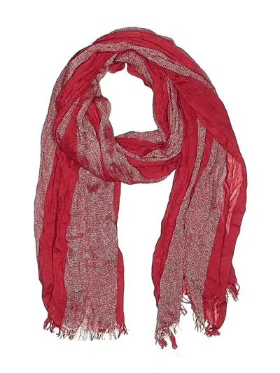 Pre-owned Assorted Brands Scarf In Red
