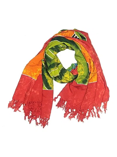 Pre-owned Assorted Brands Scarf In Red