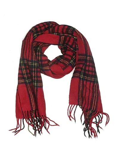 Pre-owned Assorted Brands Scarf In Red