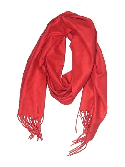 Pre-owned Assorted Brands Scarf In Red