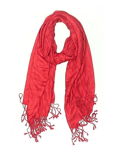 Pre-owned Assorted Brands Scarf In Red