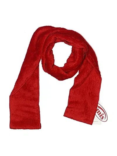 Pre-owned Assorted Brands Scarf In Red
