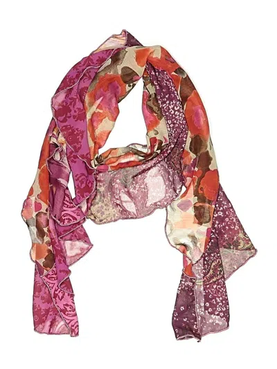 Pre-owned Assorted Brands Scarf In Red