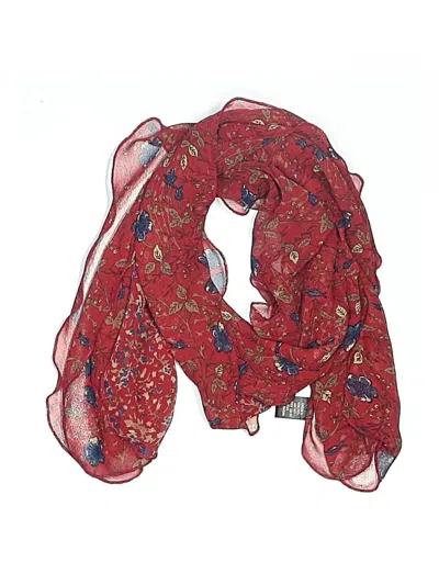 Pre-owned Assorted Brands Scarf In Red