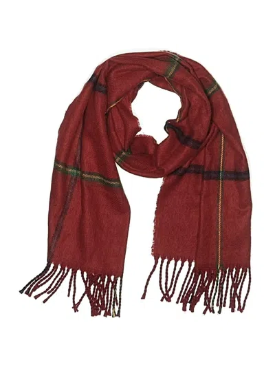 Pre-owned Assorted Brands Scarf In Red