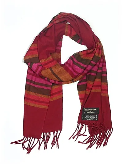 Pre-owned Assorted Brands Scarf In Red