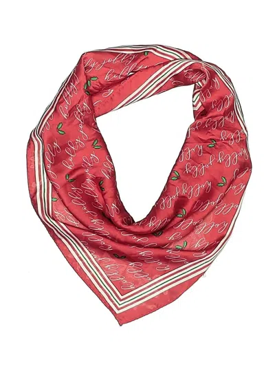 Pre-owned Assorted Brands Scarf In Red