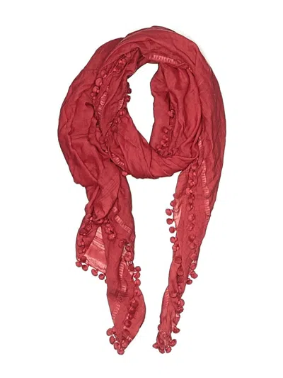 Pre-owned Assorted Brands Scarf In Red