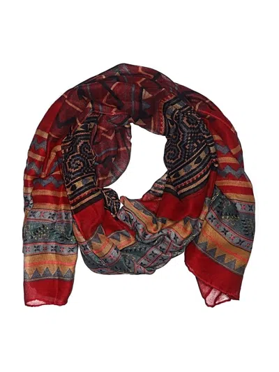 Pre-owned Assorted Brands Scarf In Red