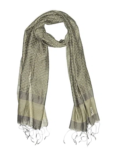 Pre-owned Assorted Brands Scarf In Silver