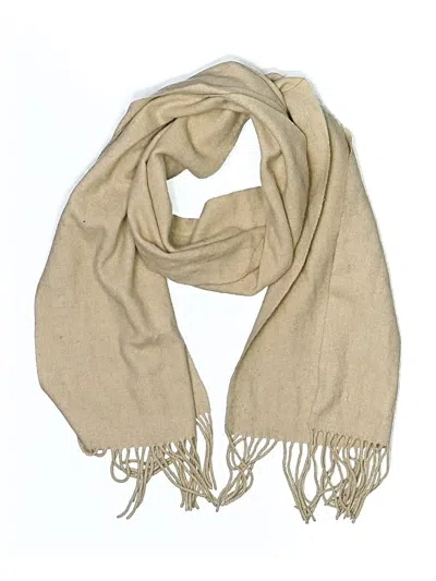 Pre-owned Assorted Brands Scarf In Tan