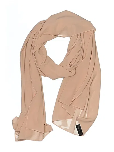Pre-owned Assorted Brands Scarf In Tan