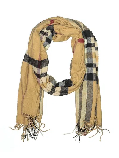Pre-owned Assorted Brands Scarf In Tan
