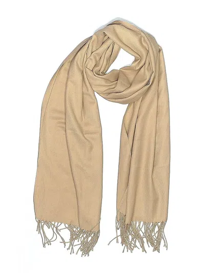 Pre-owned Assorted Brands Scarf In Tan