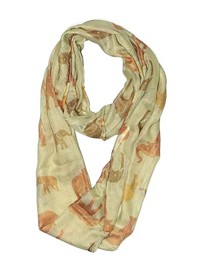 Pre-owned Assorted Brands Scarf In Tan