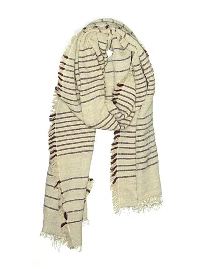 Pre-owned Assorted Brands Scarf In Tan