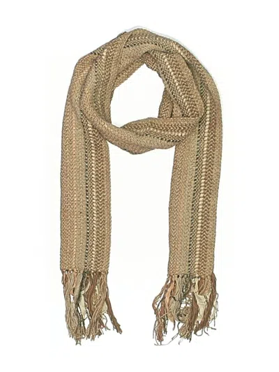 Pre-owned Assorted Brands Scarf In Tan