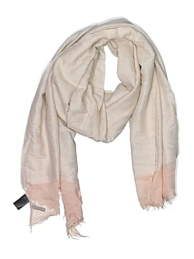 Pre-owned Assorted Brands Scarf In Tan