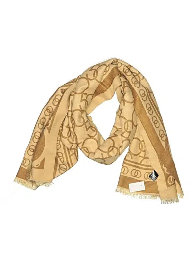 Pre-owned Assorted Brands Scarf In Tan