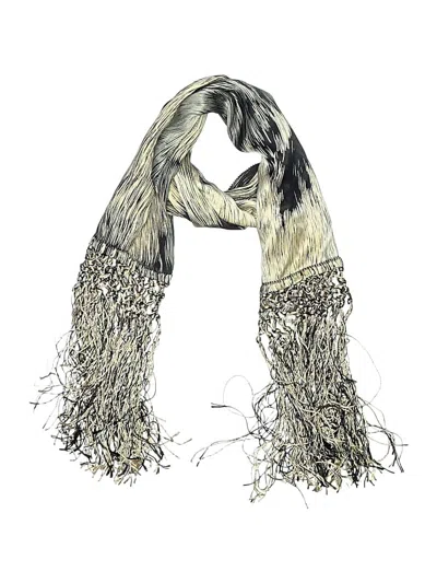Pre-owned Assorted Brands Scarf In Tan