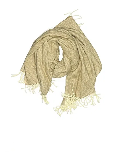 Pre-owned Assorted Brands Scarf In Tan