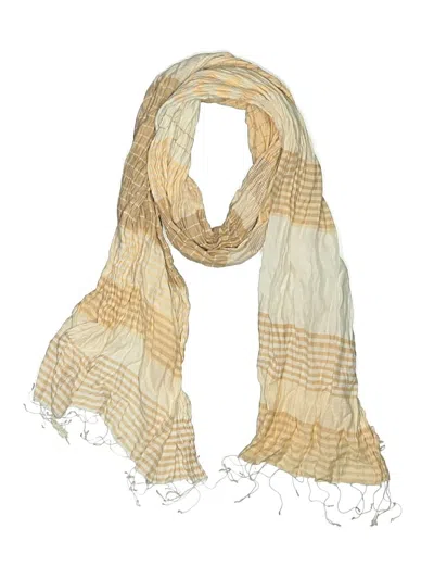 Pre-owned Assorted Brands Scarf In Tan