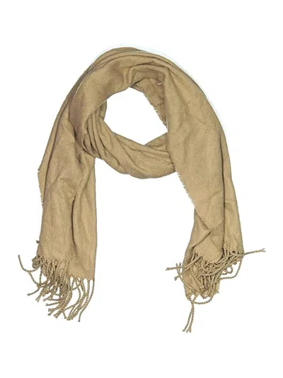 Pre-owned Assorted Brands Scarf In Tan
