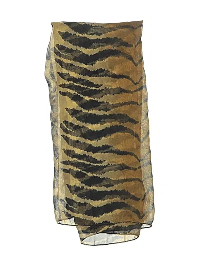 Pre-owned Assorted Brands Scarf In Tan