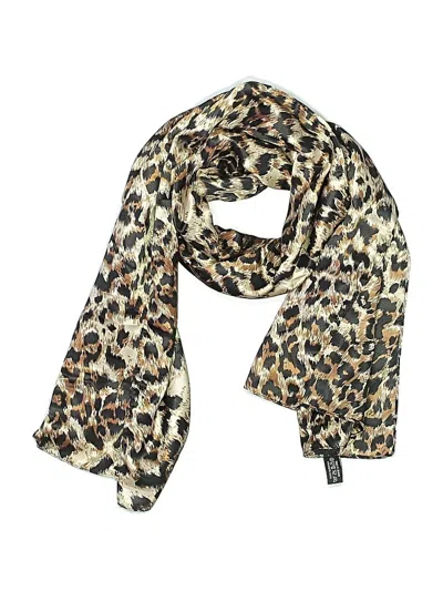 Pre-owned Assorted Brands Scarf In Tan