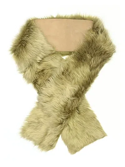 Pre-owned Assorted Brands Scarf In Tan