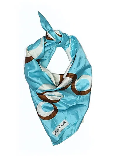 Pre-owned Assorted Brands Scarf In Teal